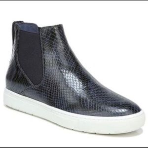 Vince Newlyn-B Snake Embossed Leather Hightop Fashion Sneaker